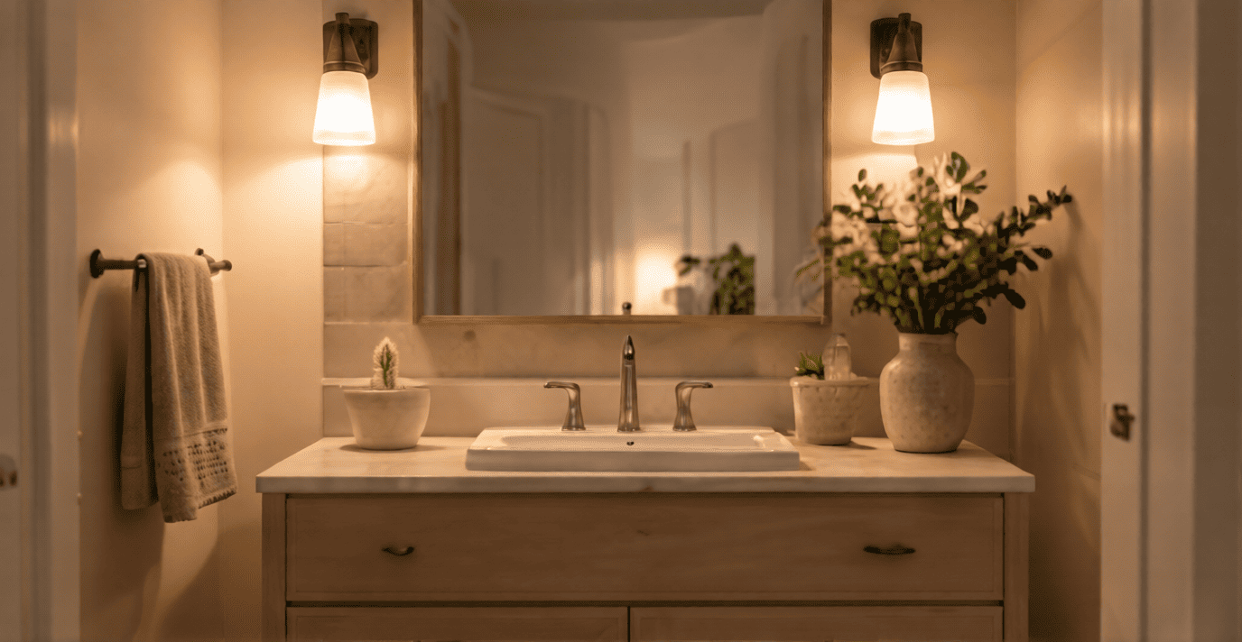 right lighting for every room bathroom